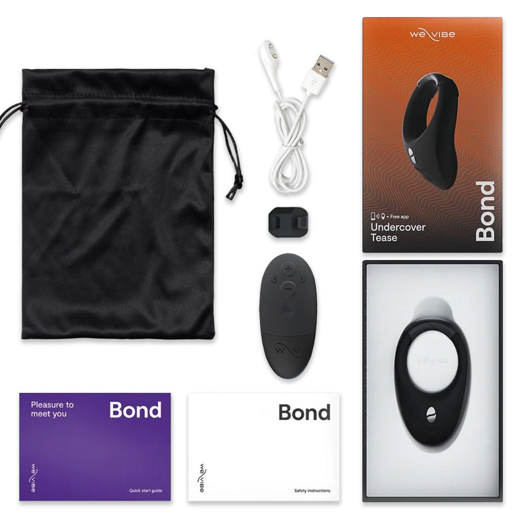 We Vibe Bond Wearable Male Stimulation Ring Inside Package Contents