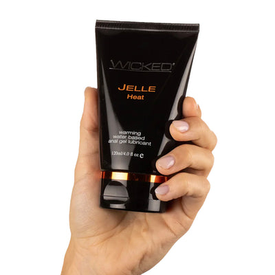 Wicked Aqua Jelle Heat Water-Based Anal Lubricant with Hand Heat