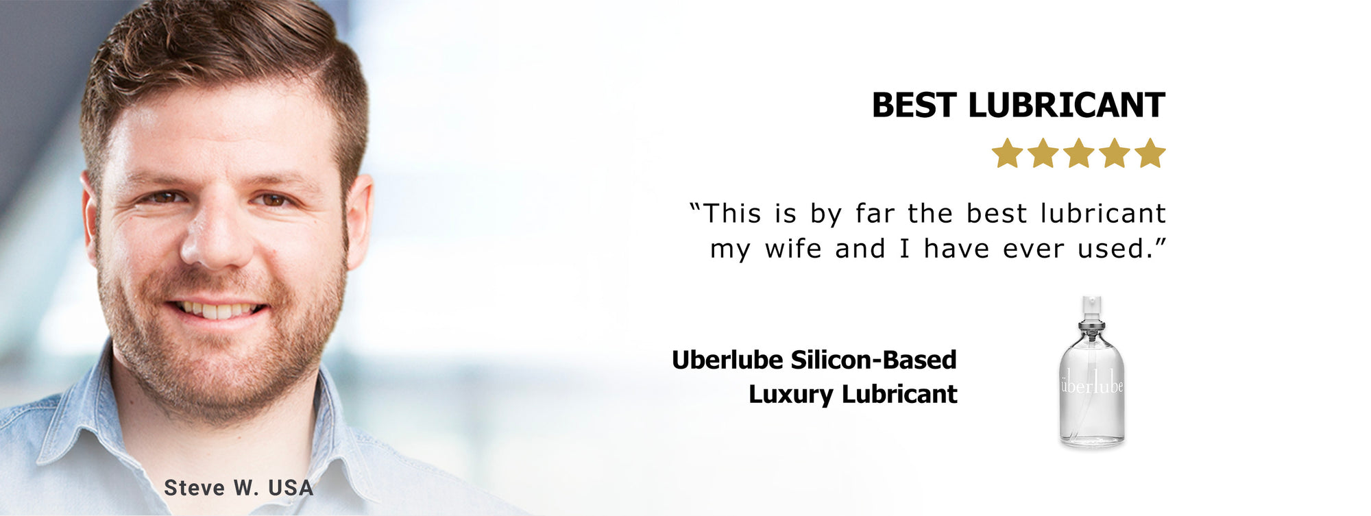 Testimonial Rating for Uberlube Silicon-Based Luxury Lubricant Desktop