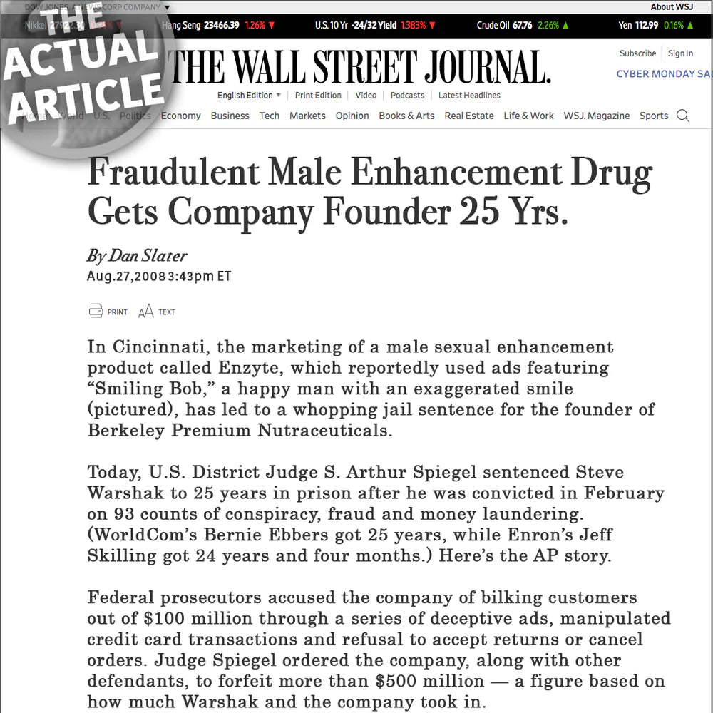 About Us Page The Wall Street Journal Article