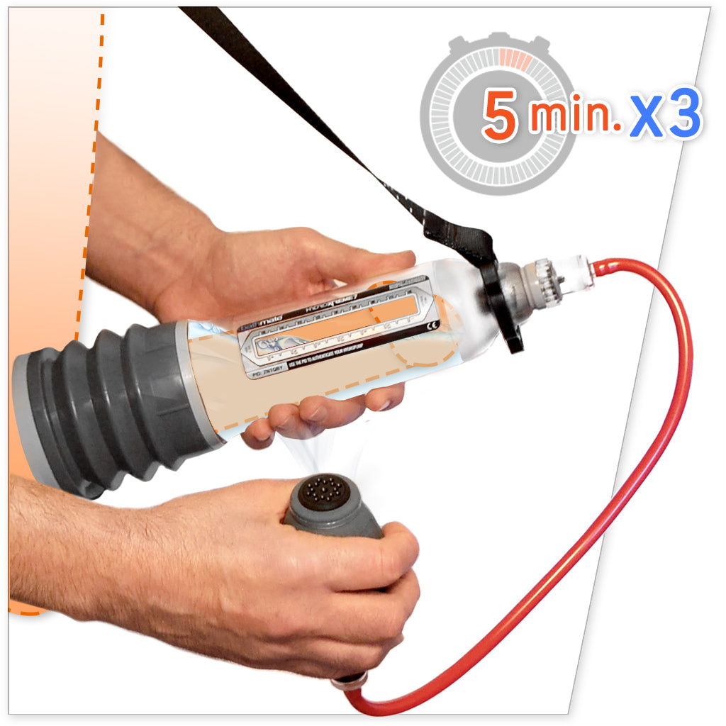 HydroXtreme Pump Set Usage for Maximum of Three 5 Minutes