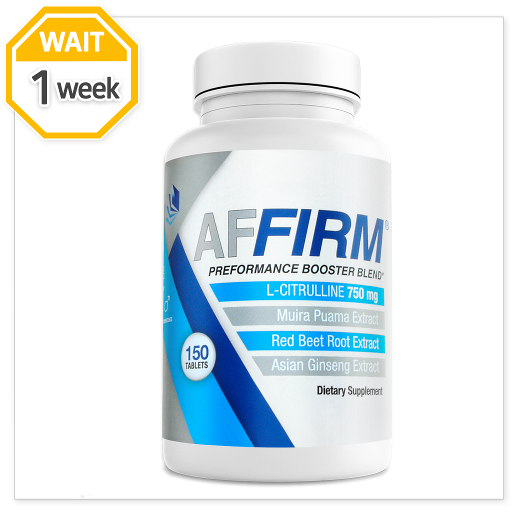 AFFIRM Nutritional Supplement for Erectile Dysfunction with Wait One Week Badge