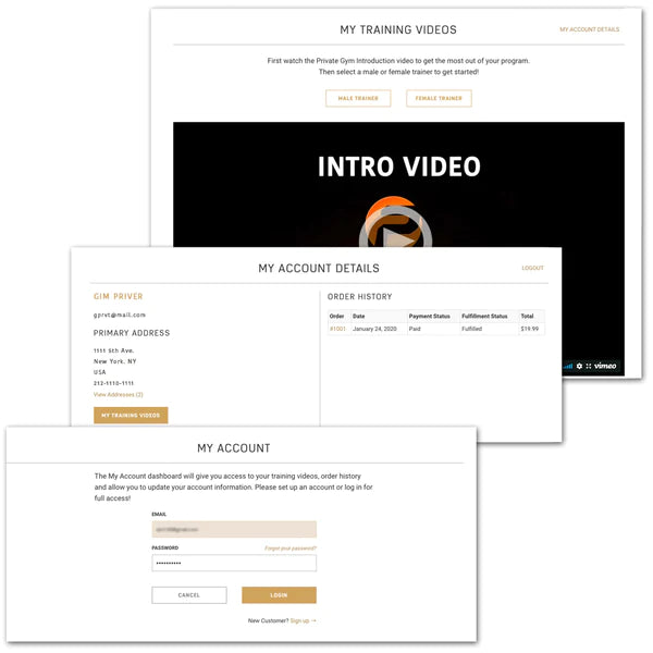 Step-by-step Instructions on How To Log In to Online Private Gym Training