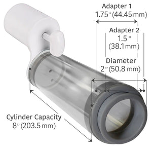 PostVac MVP700 Medical-Grade Penis Pump Cylinder Measurements