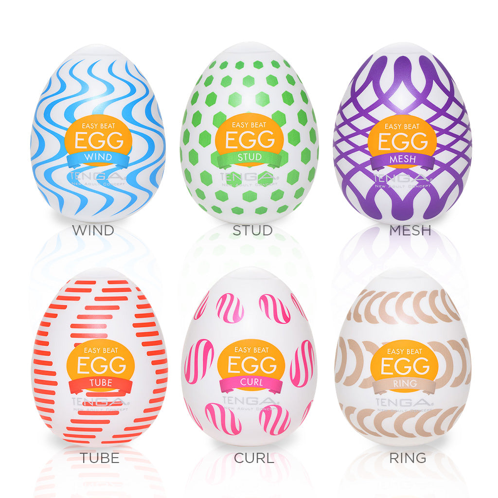 TENGA Egg Easy Beat Portable Male Masturbator Six Eggs Wonder