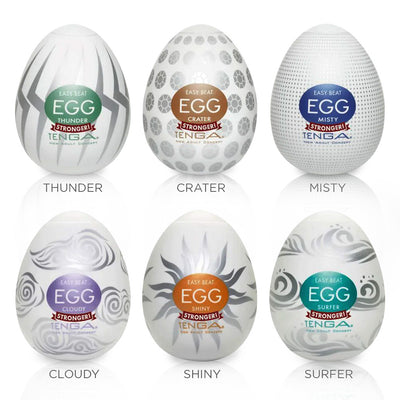 TENGA Egg Easy Beat Portable Male Masturbator Six Eggs Hard Boiled