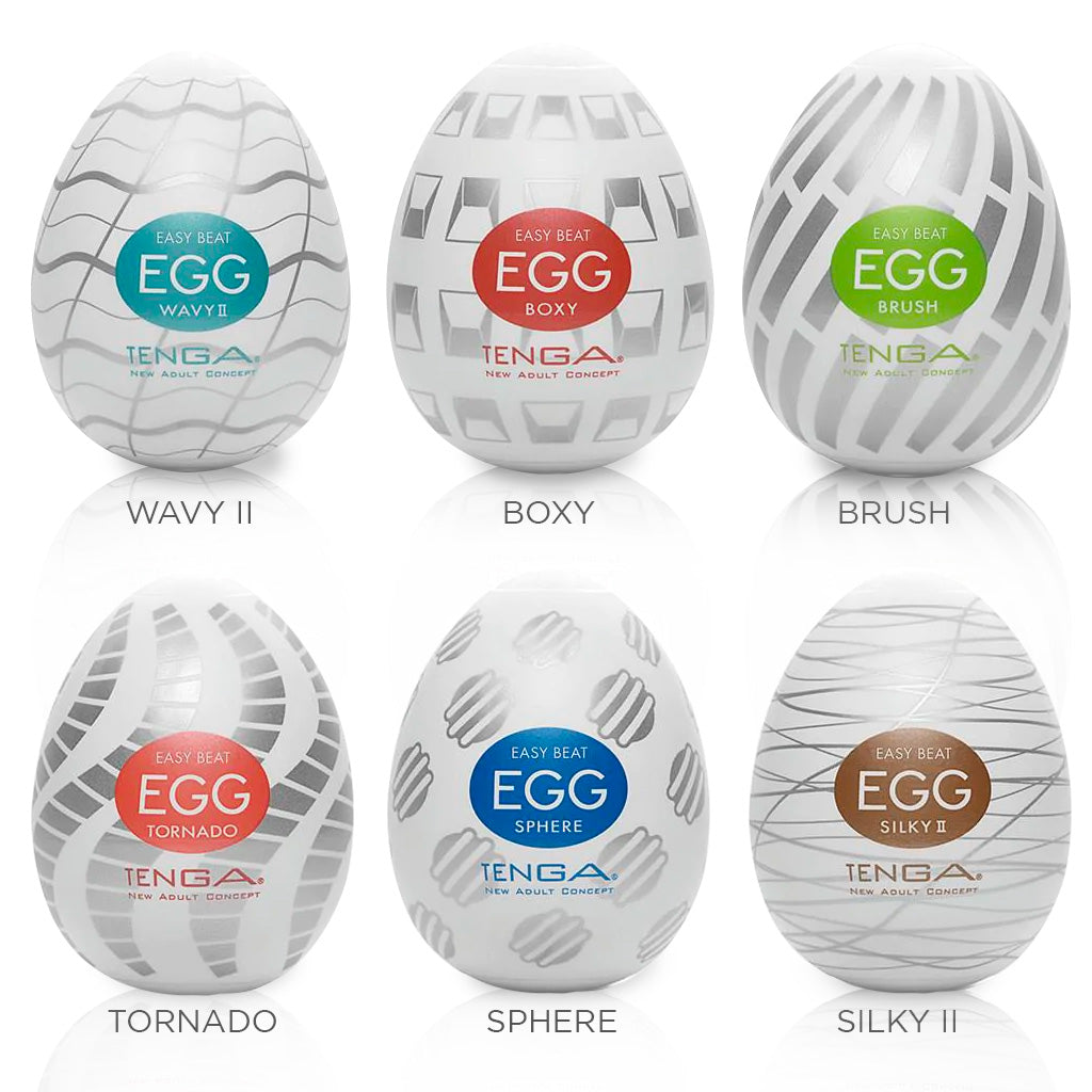 TENGA Egg Easy Beat Portable Male Masturbator Six Eggs New Standard