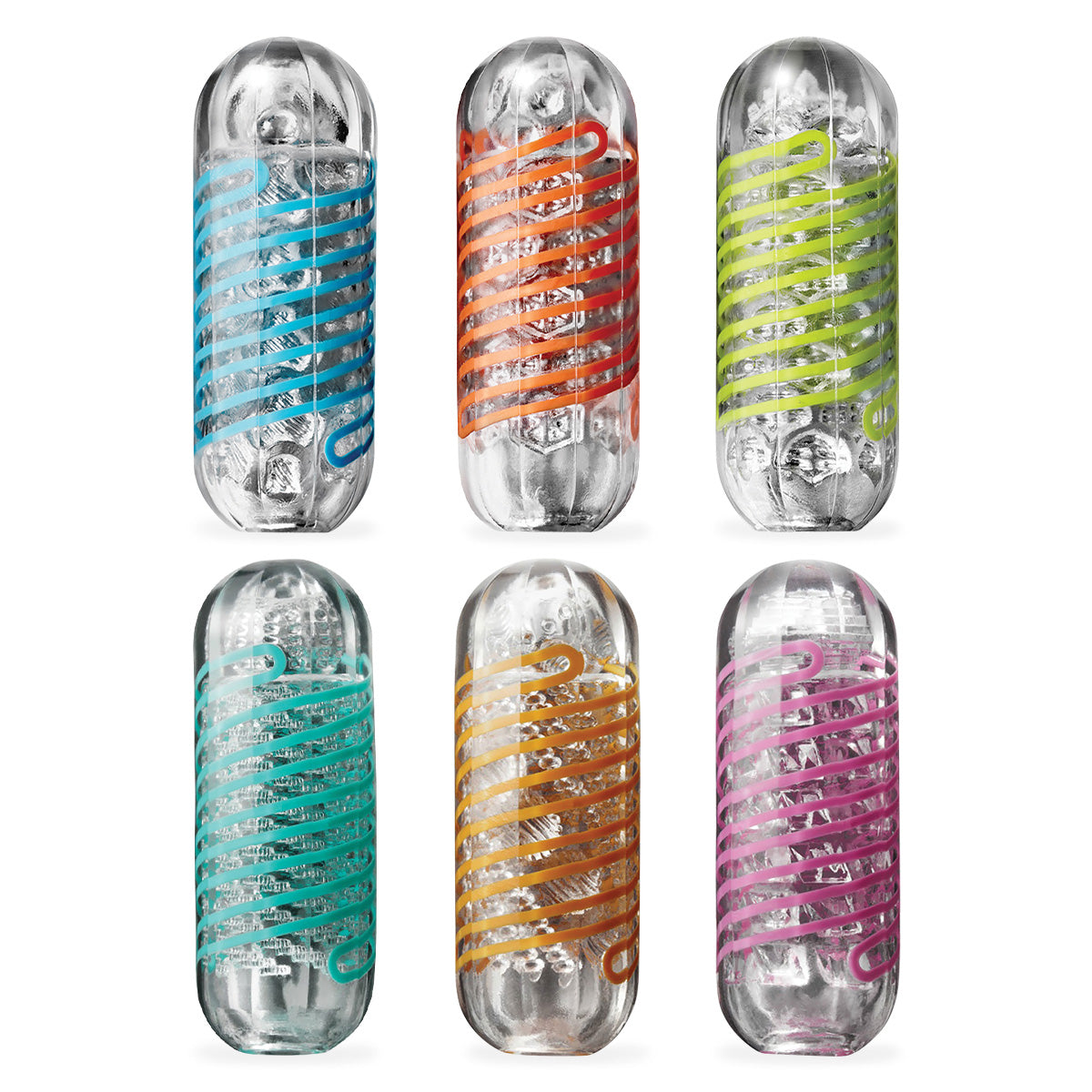 Tenga Spinner Spiral-Motion Male Masturbator Six Spinners 01-06 Full Set