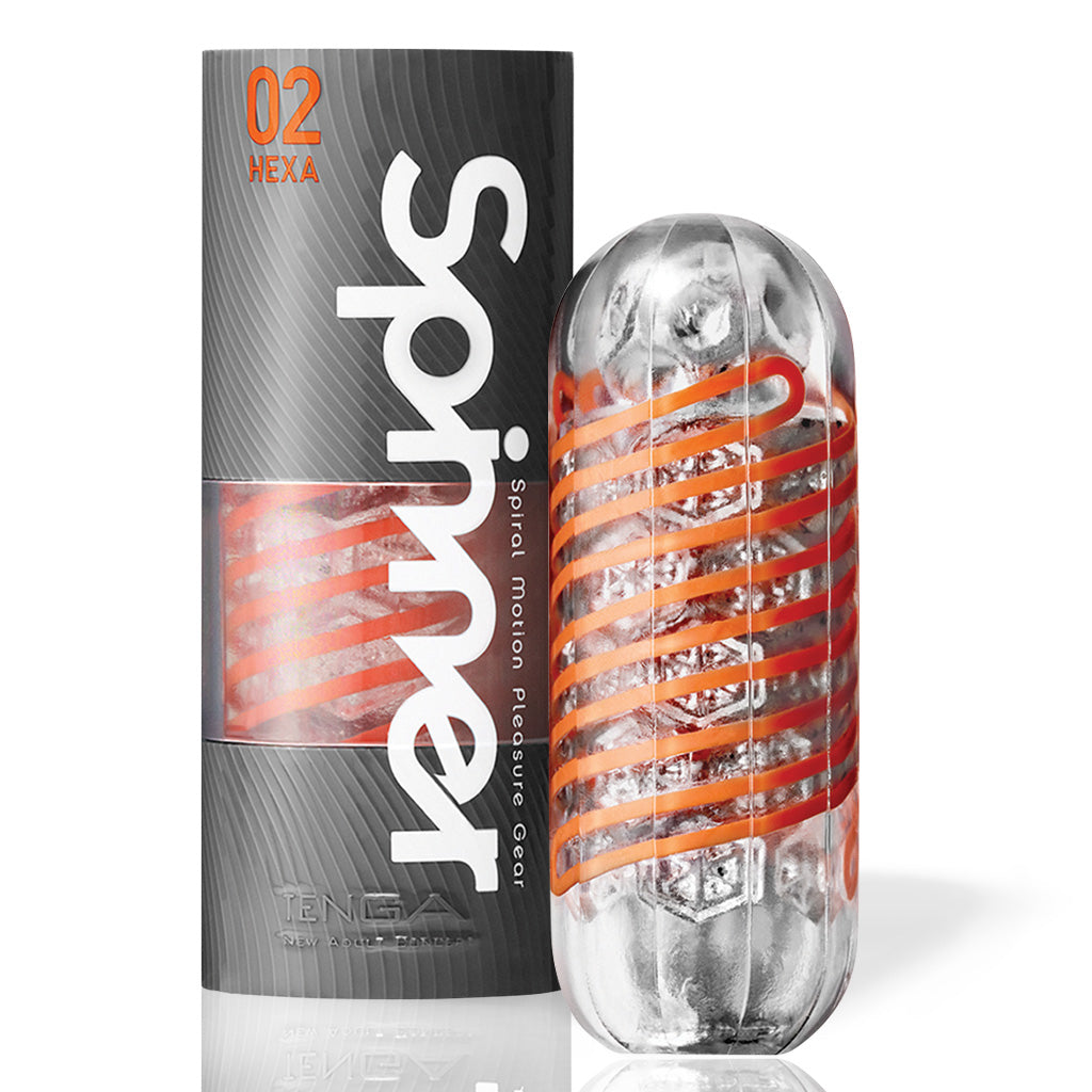 Tenga Spinner Spiral-Motion Male Masturbator 02 Hexa Red