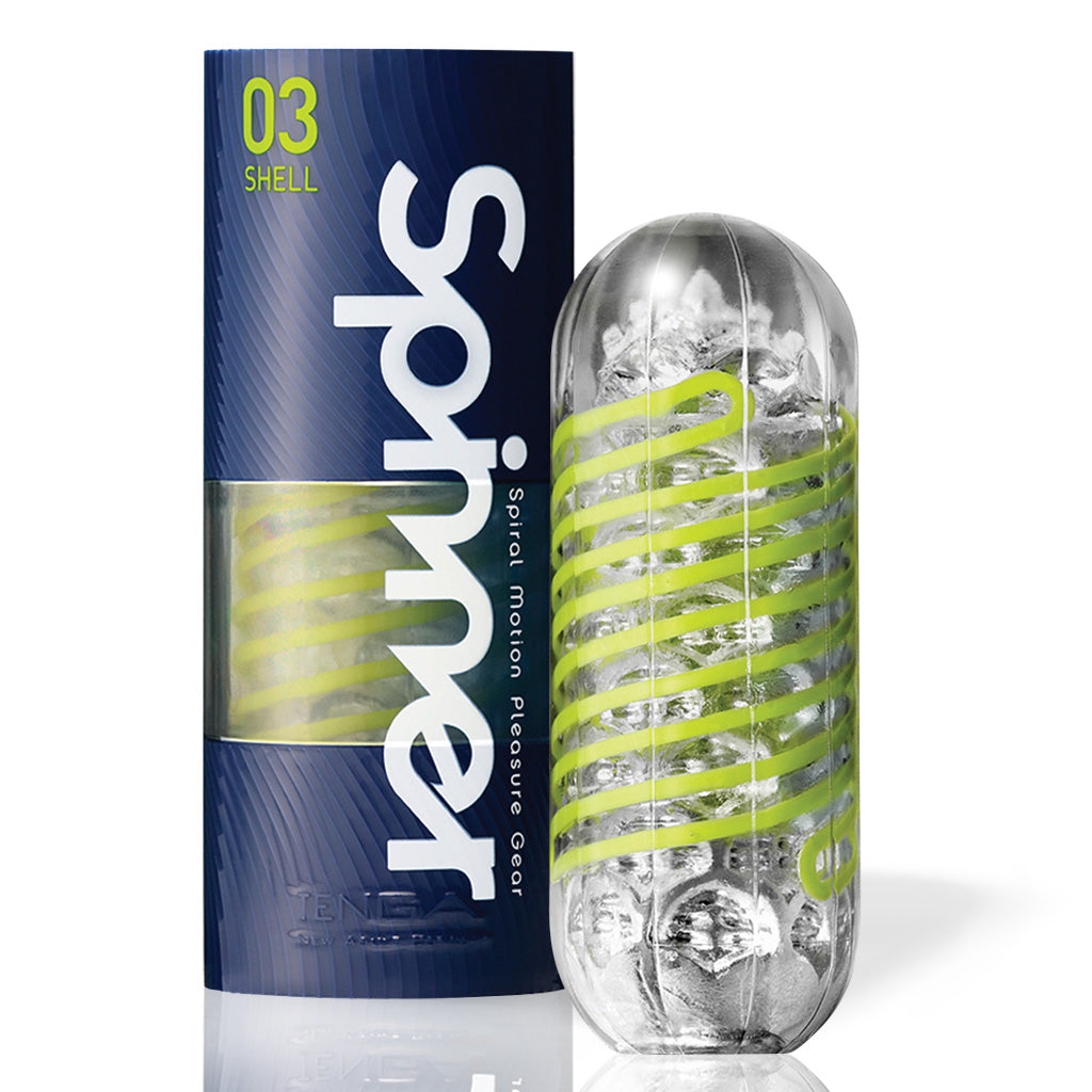 Tenga Spinner Spiral-Motion Male Masturbator 03 Shell Yellow