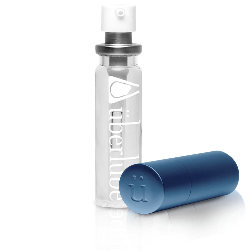 Uberlube Silicone-Based Travel-Sized Lubricant Single Tube and Case Navy