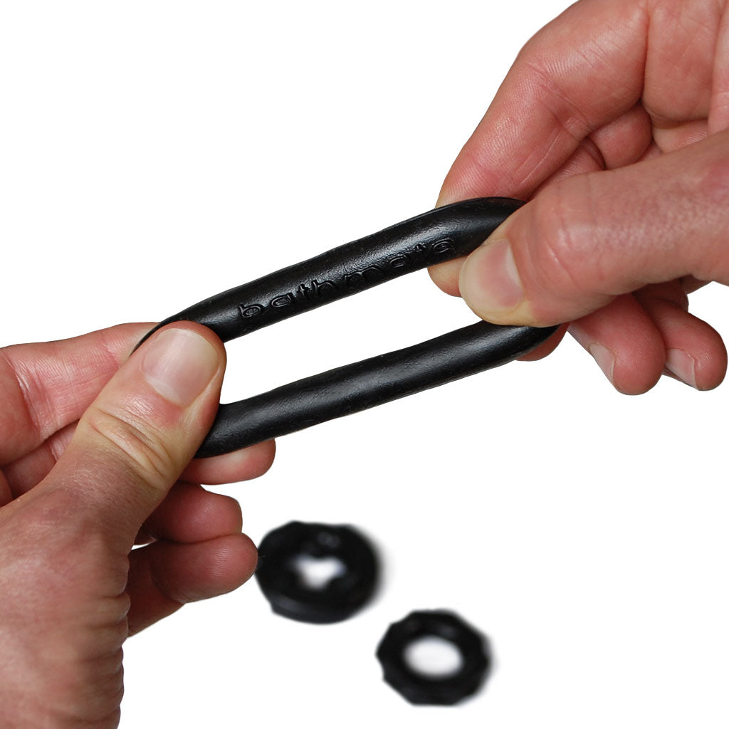 Bathmate Power Ring for Sexual Performance ring stretch in hand Barbarian Gladiator Spartan 3-pack