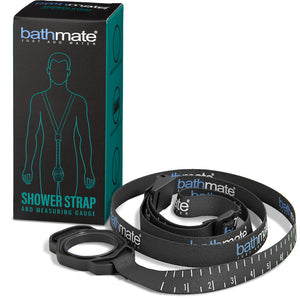 Shower Strap for Hydromax Penis Pump rolled up in a circle with box