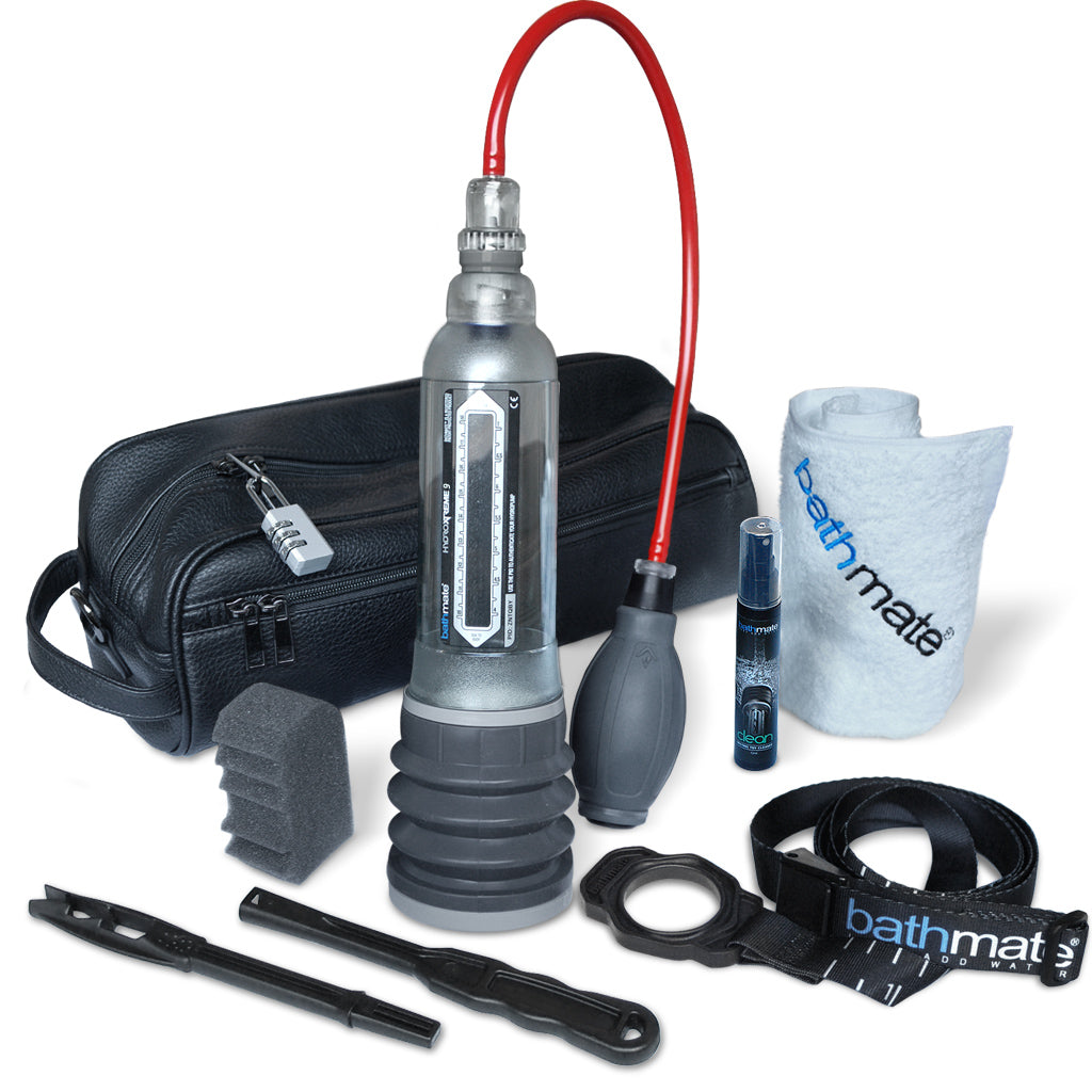 Bathmate HydroXtreme Penis Pump Set 9" / Gray, 9" / Orange, 9" / No Private Gym