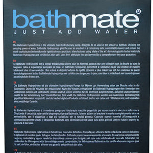 Bathmate HydroXtreme 9 Penis Pump Set back of box