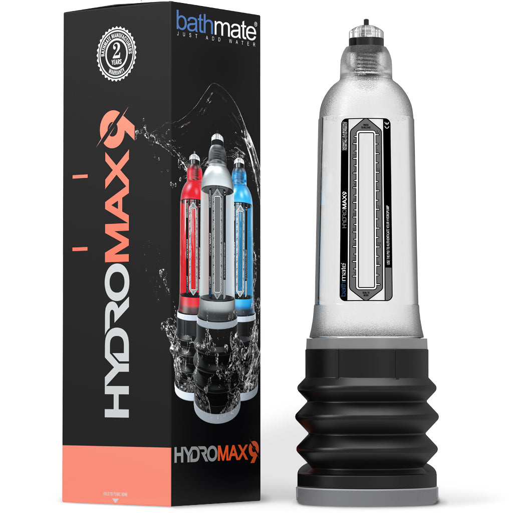 bathmate hydromax 9 clear penis pump with box