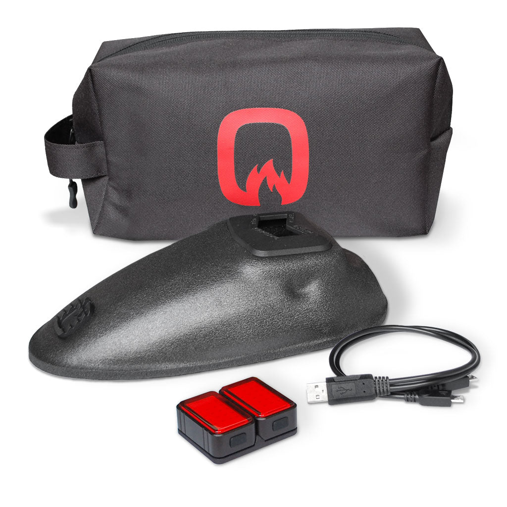 Optimus Red Testosterone Boosting Red Light Groin Cup Package Contents Gray Orange No Private Gym