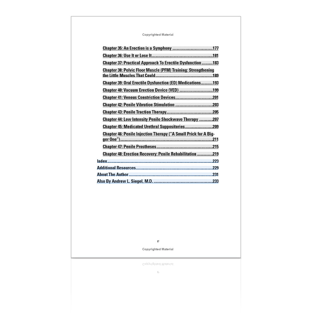 Prostate Cancer 20/20 Book Table of Contents 3 Manual / Yes Manual / No Automatic / Yes Automatic / No