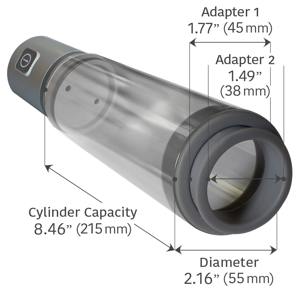 PostVac 3000 Medical-Grade Automatic Penis Pump Cylinder Measurements Automatic / Gray Automatic / Orange Automatic / No Private Gym