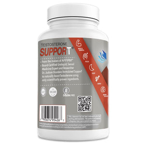 SupporT Natural Testosterone Booster rear of bottle