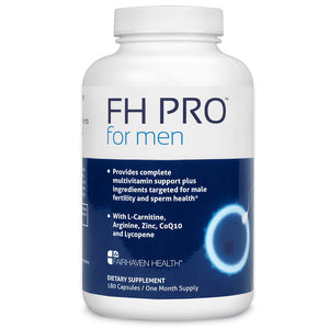 Fairhaven Health FH Pro Natural Supplement for Male Fertility front of bottle