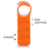 Private Gym Additional Magnetic Weights for Kegel Resistance Ring (2-Pack) Stacked Front View Orange