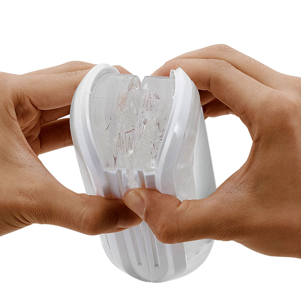 Tenga Flip Zero Black Male Stimulation Device White Push Open Manual