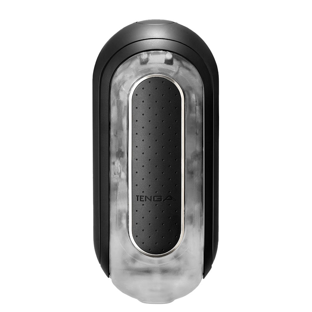 Tenga Flip Zero Black Male Stimulation Device Black Front View Electric Vibration
