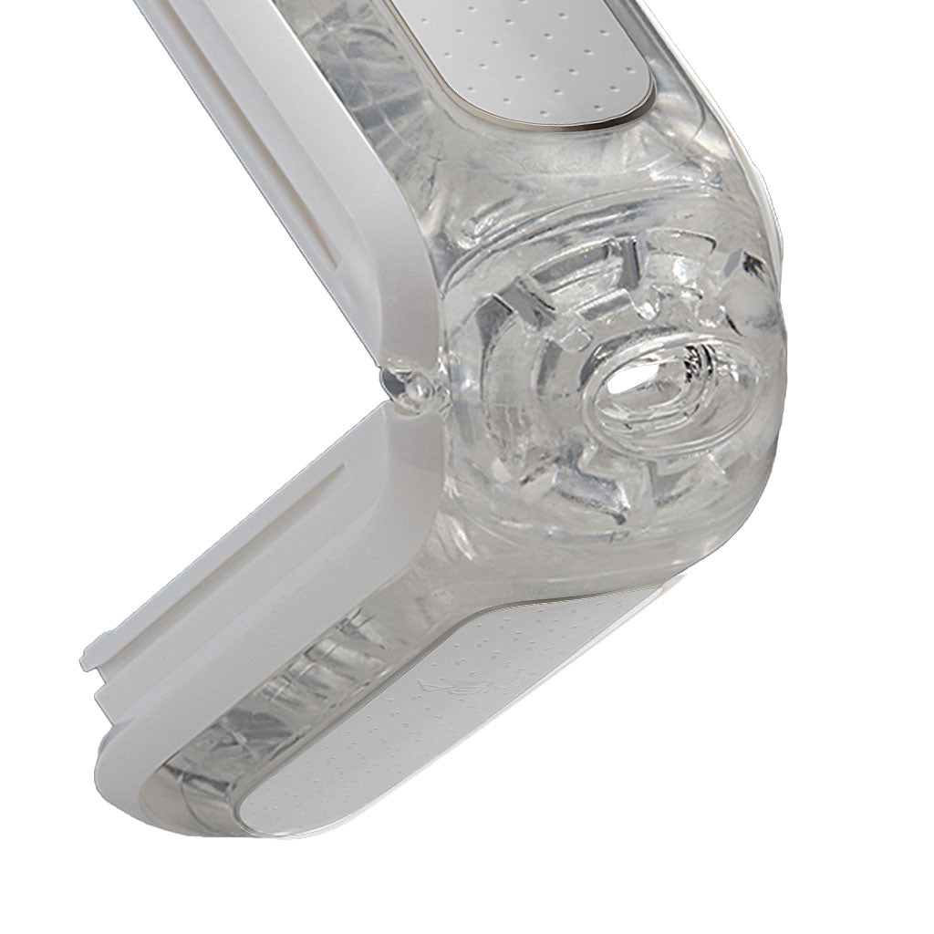 Tenga Flip Zero White Male Stimulation Device Entry Point View Electric Vibration