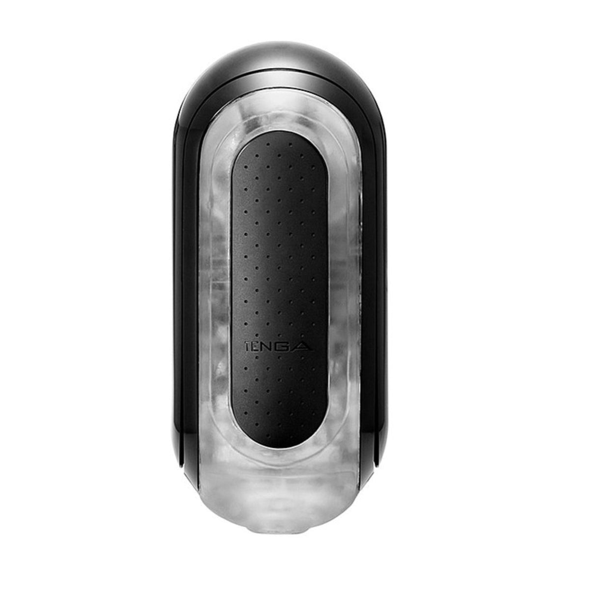 Tenga Flip Zero Black Male Stimulation Device Black Front View Manual